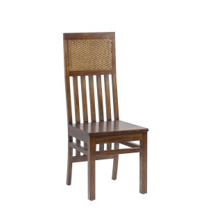 SILLA FLAMINGO BARROTES VERTICALES RATTAN