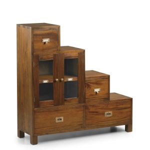 MUEBLE ESCALERA FLAMINGO IZQUIERDA 4 CAJONES 2 PUERTAS