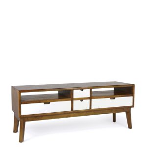 MUEBLE TV ARTIC 4 CAJONES 2 HUECOS