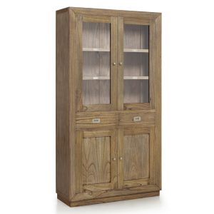 VITRINA MERAPI 2 CAJONES 4 PUERTAS